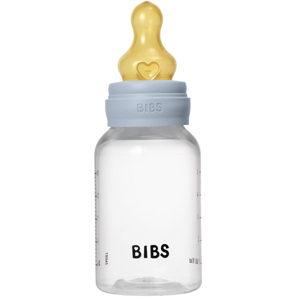 Køb Bibs Baby Blue Baby Flaske Round Latex 1 Pack 150 ml Slow Flow