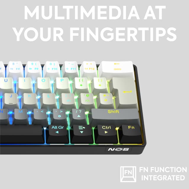 NOS C-450 Mini PRO RGB gaming-tastatur (shader)