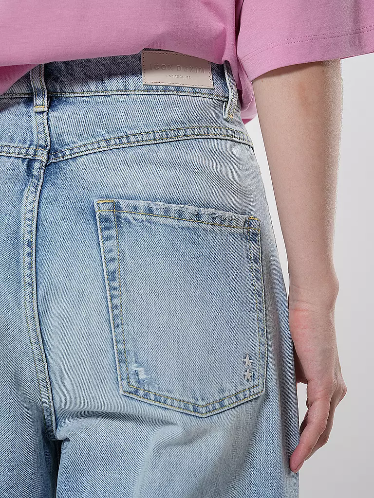ICON DENIM Jeans Flared Fit POPPY hellblau