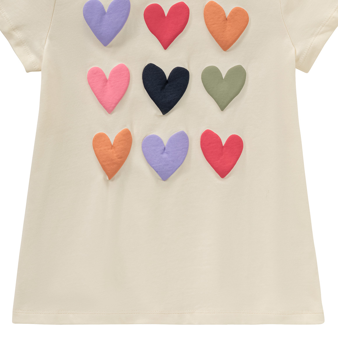 Jonas Nielsen Mädchen T-Shirt mit gummiertem Print creme