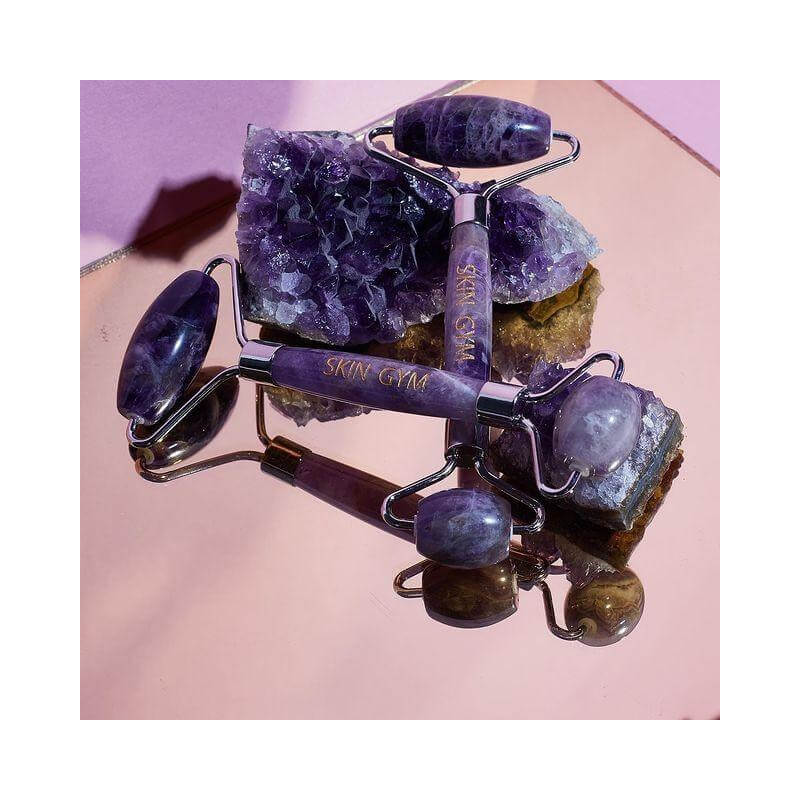 Roller visage Amethyste 2 têtes Skin Gym