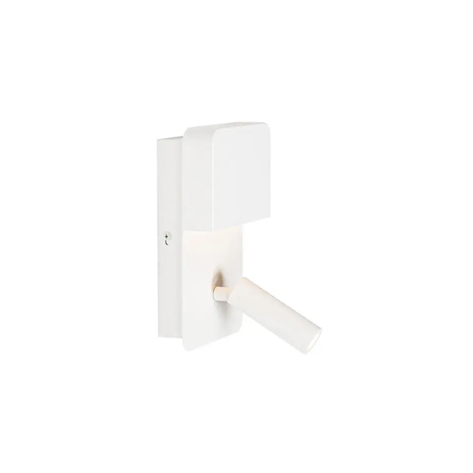 Qazqa wandlampen robin wit geïntegreerde led