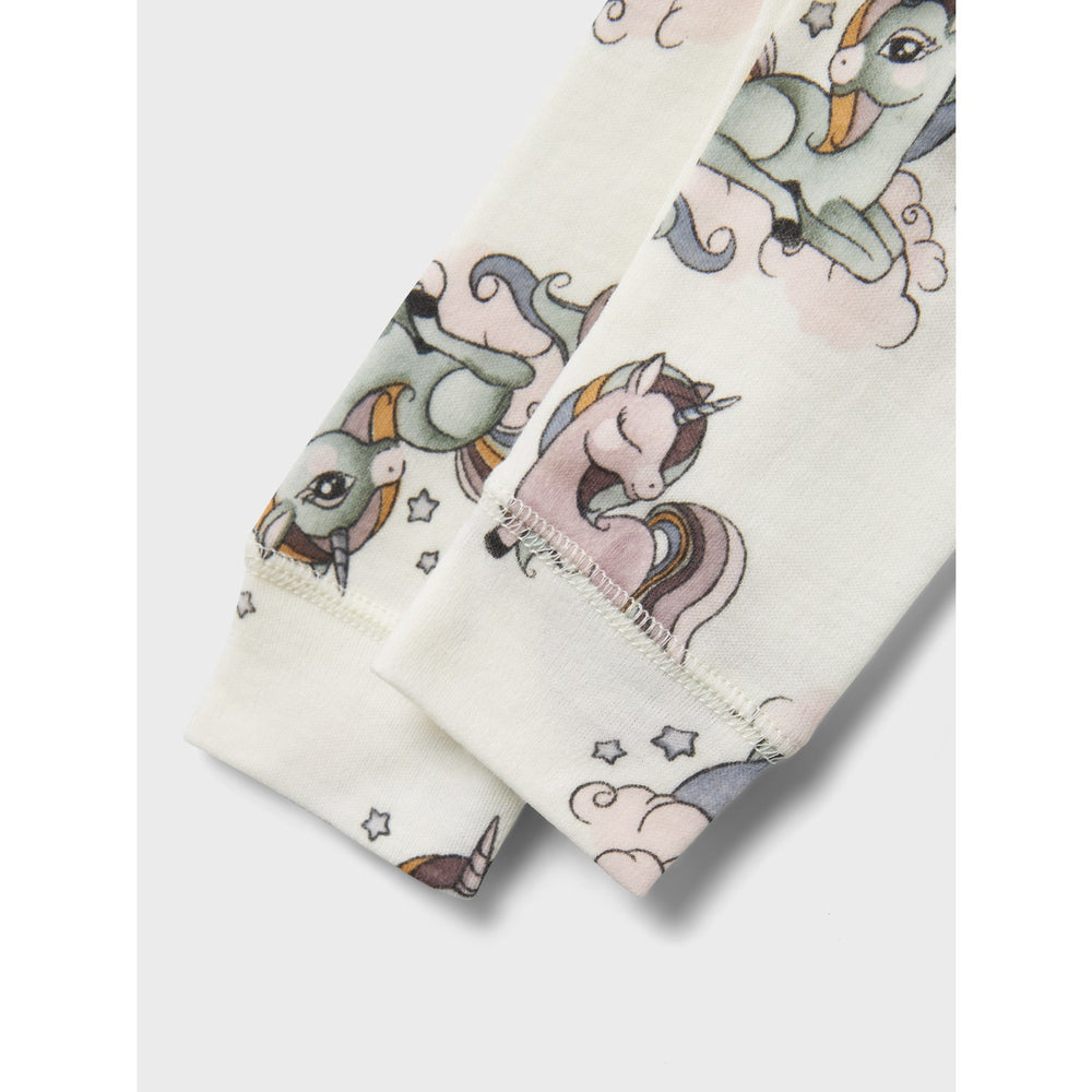 Køb Name It Snow White AOP Willitus Wool Leggings Noos