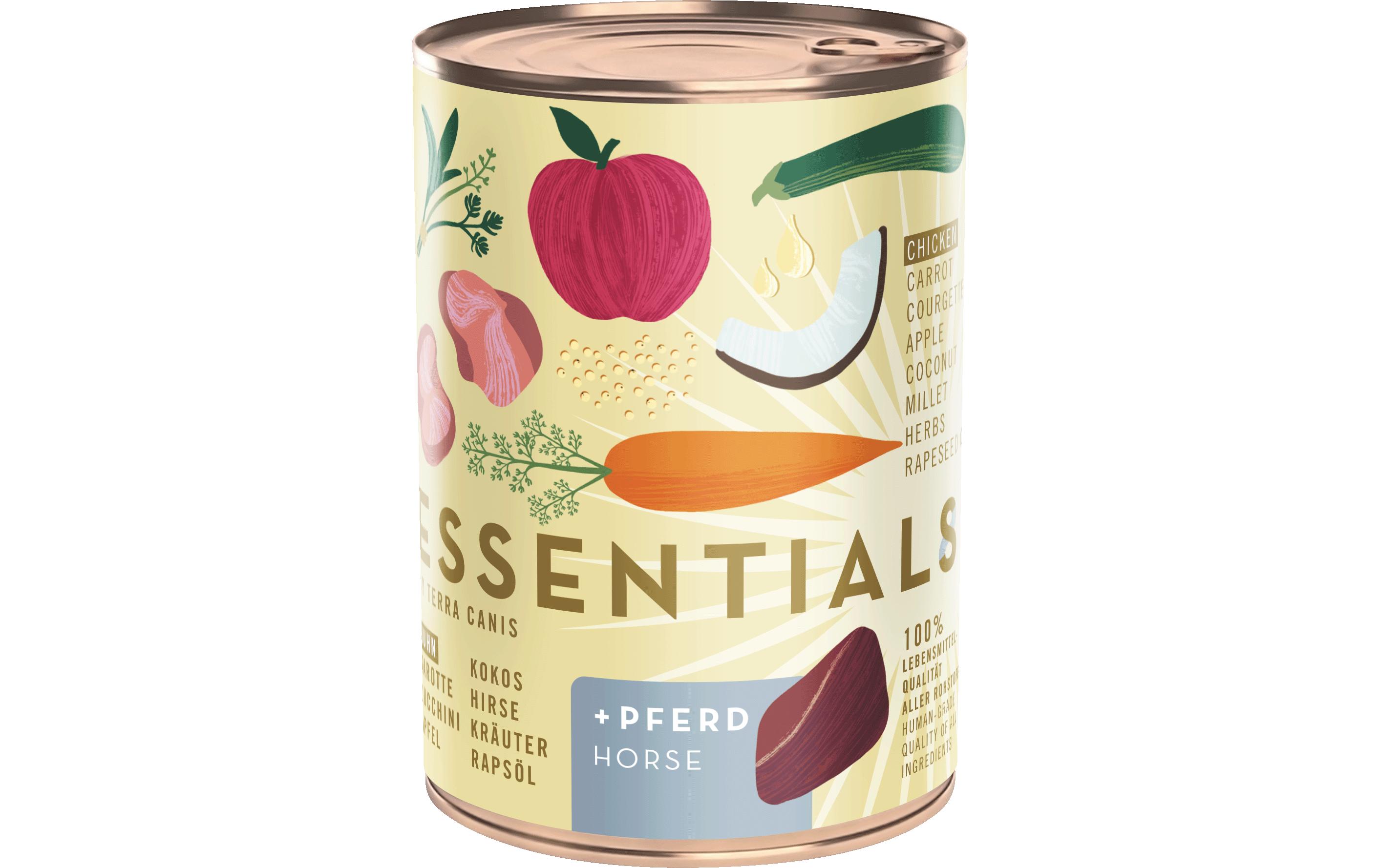 Nassfutter Essential 8 Huhn & Pferd, 385 gAlleinfuttermittel für ausgewachsene Hunde