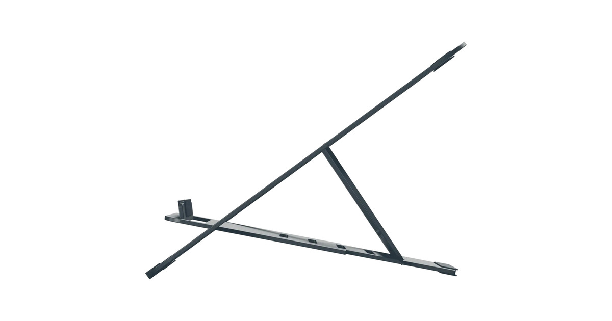 LeitzErgo Aluminium Ultraplatte Verstelbare Laptopstandaard  (Donkergrijs)