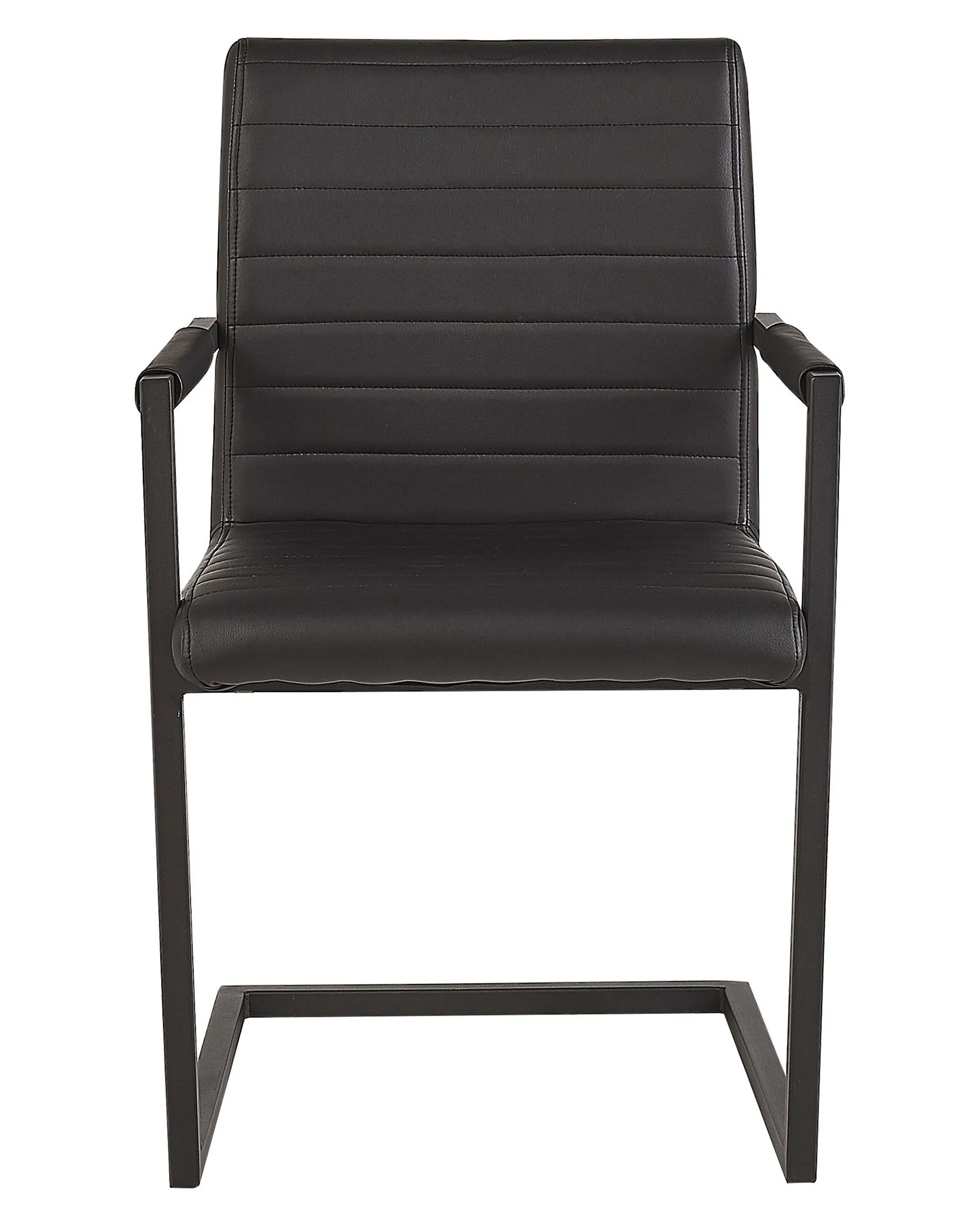 Set van 2 vergaderstoelen BUFORD Kunstleer Zwart