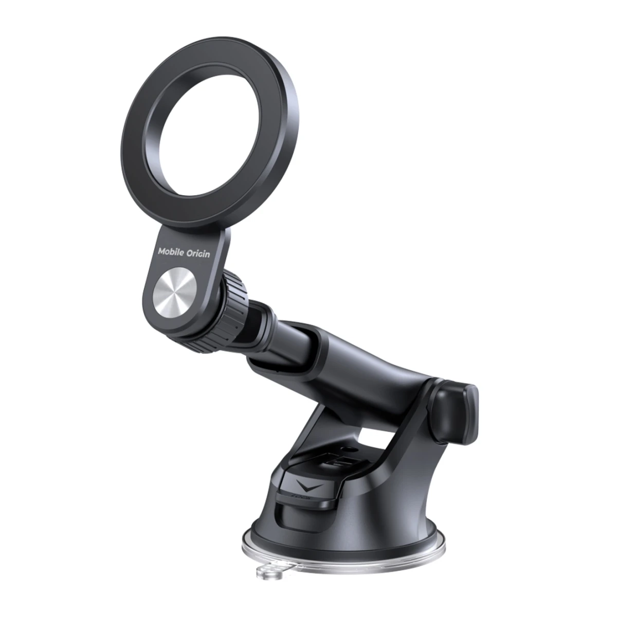 2in1 Universal Magnetische MagSafe Auto KFZ 360° Dashboard und Lüftungsgitter Smartphone Halterung inkl. Magnet Ring - Schwarz