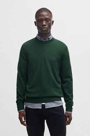 BOSS Pullover Kanovano Donkergroen 50527583-350 kopen