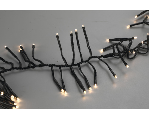 LED Cluster Lichtsnoer Lafiora, 5,6 m + 10 m aansluitdraad, 560 LED's, warm wit licht, inclusief timer en dimmer