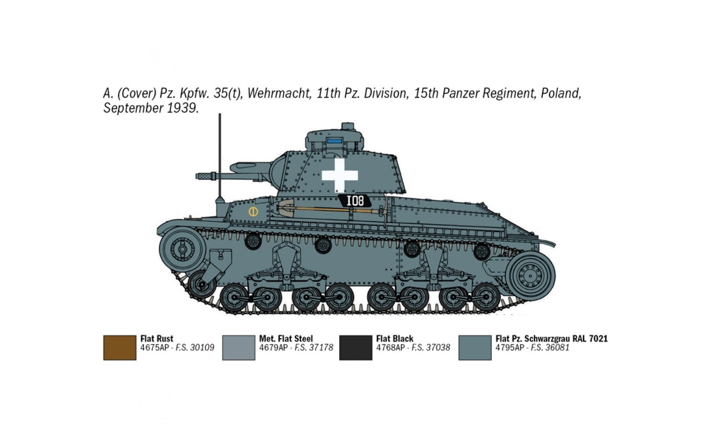 Bausatz Panzerkampfwagen 35 1:72Panzer Modellbausatz im Massstab 1:35