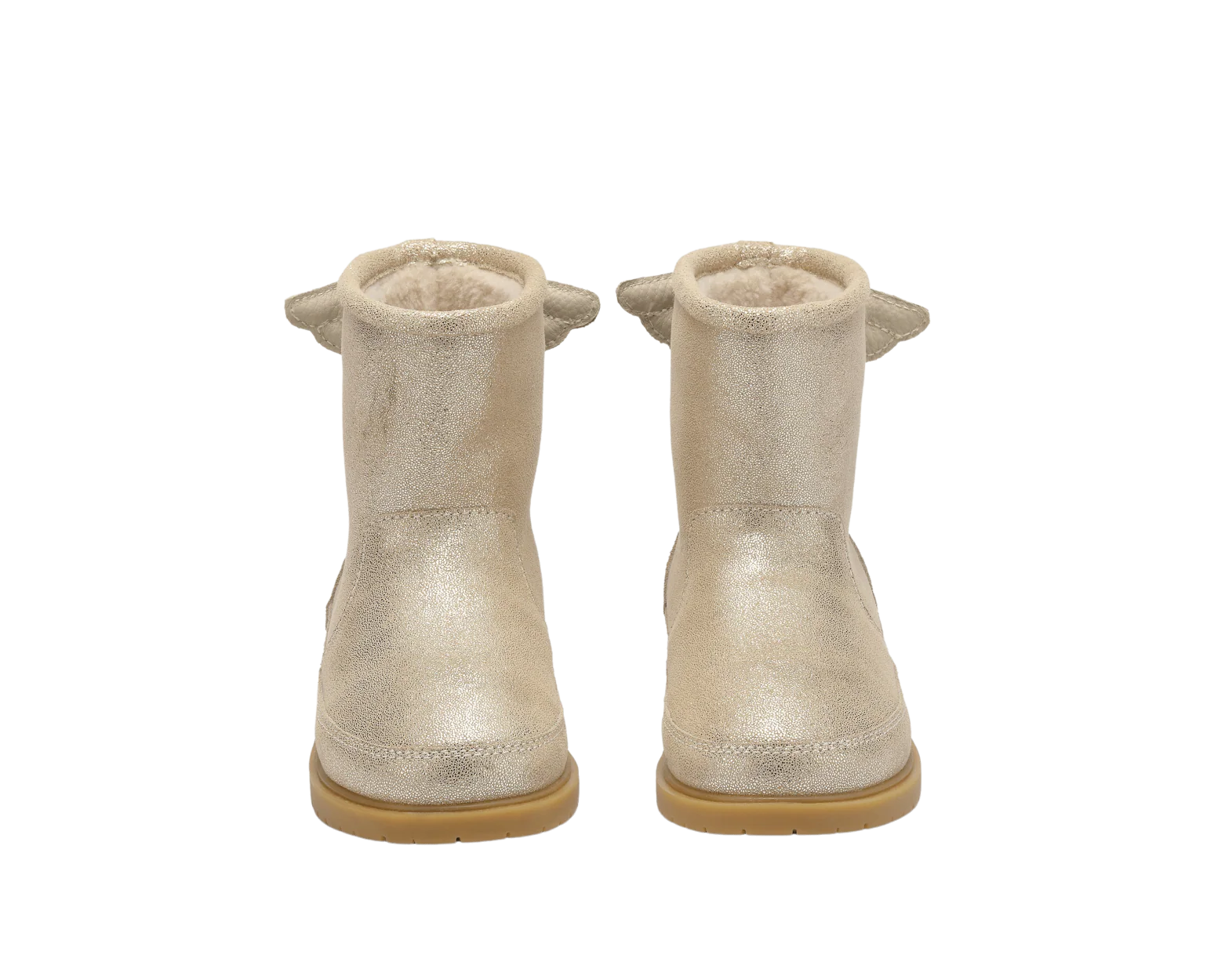 Angela Boots | Wings | Silver Metallic Leather