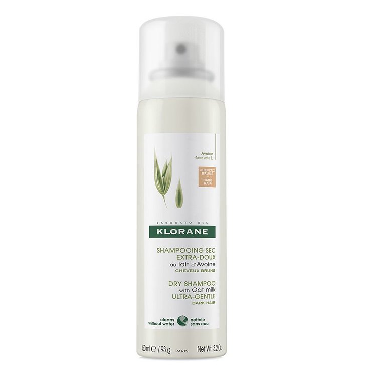 Shampooing Sec Extra Doux 150ml Lait D'Avoine Cheveux Chatains Et Bruns Klorane