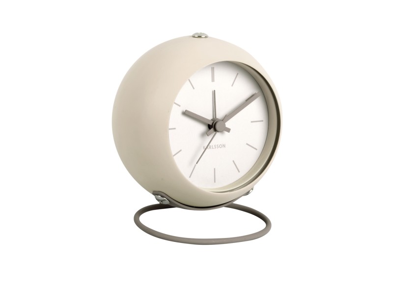 Alarm Clock Nirvana Globe KA5857GY Dark warm grey