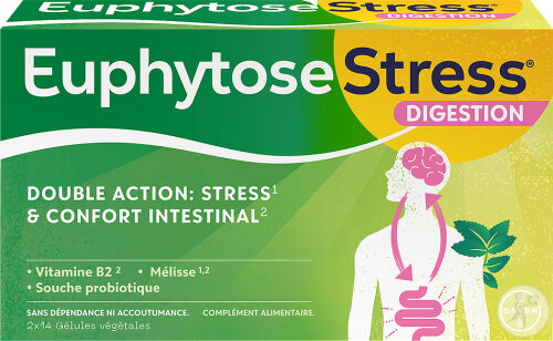 Euphytose Stress Digestion 2x14 Gélules Végétales
