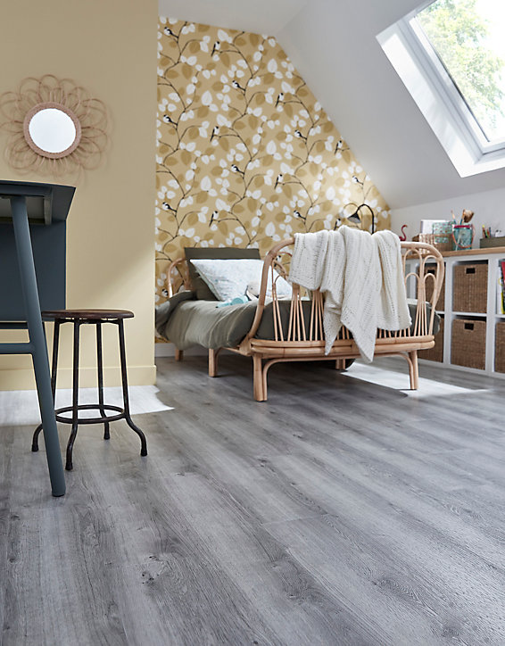 Lame PVC clipsable Starfloor Ultimate bois gris 17,6 x 121,3 cm Tarkett (vendue au carton)