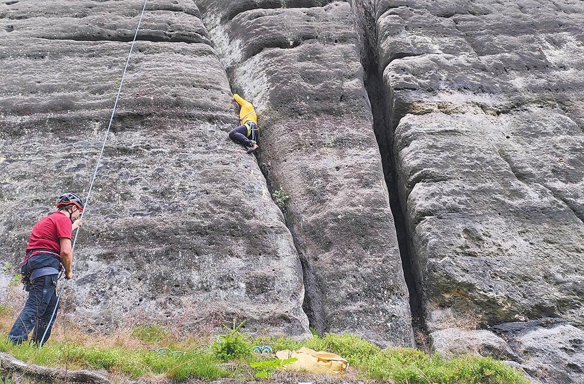 Kletter Schnupperkurs Elbsandsteingebirge Struppen