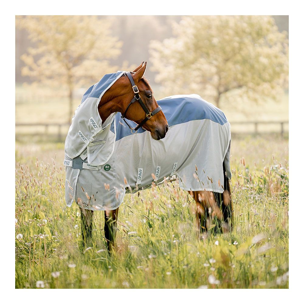 Horseware AMIGO AMECO COMBI 1200D - Chemise anti-mouches teal/grey