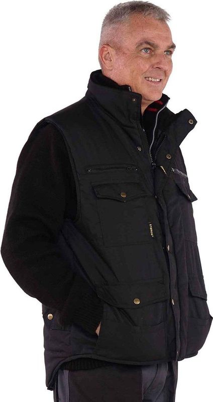 ST?RVIK Pocket Bodywarmer Winddicht - Zwart - 4 Seizoenen Heren