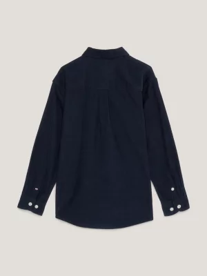 Camisa de veludo cotelê de corte regular