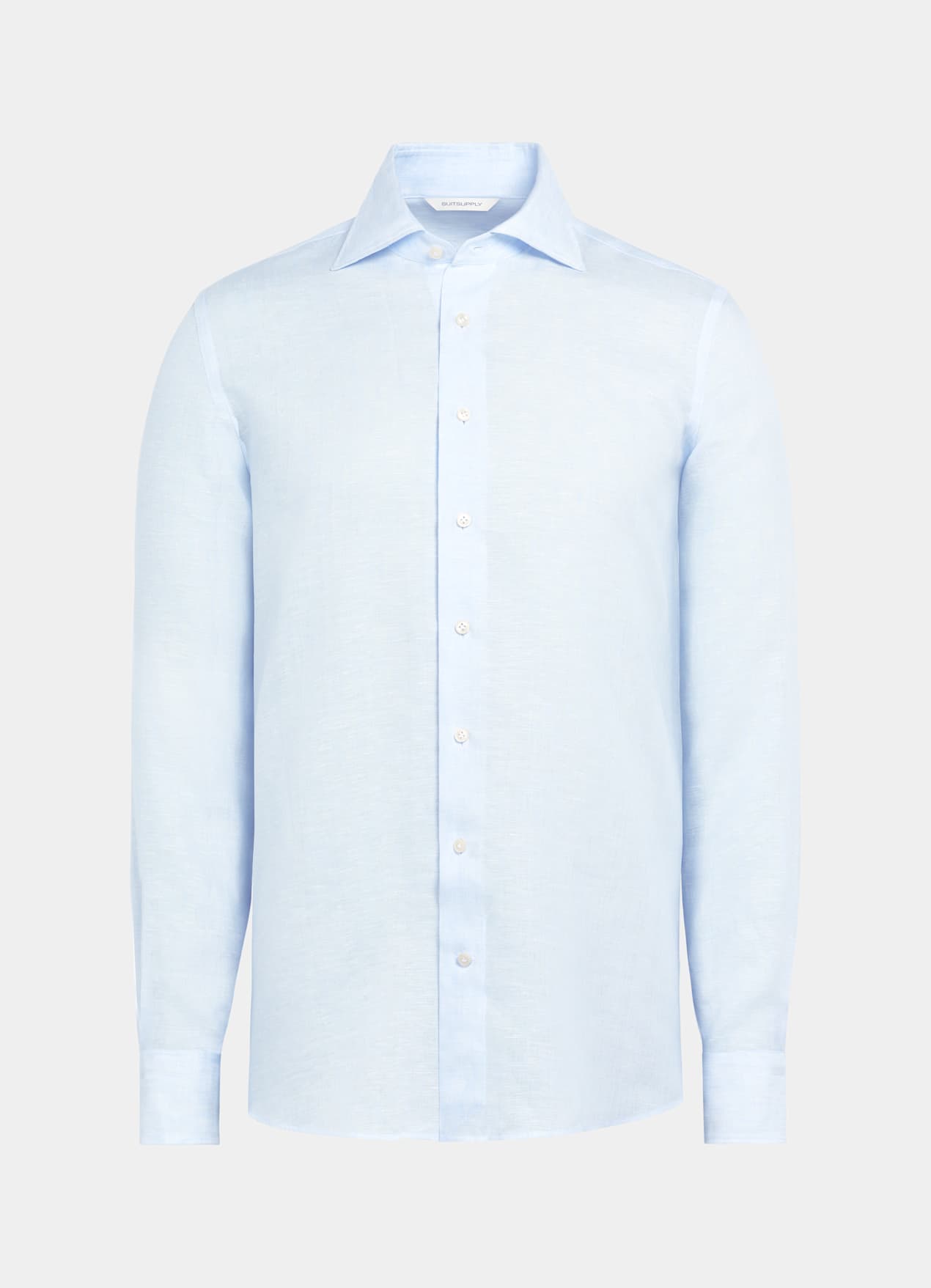 Chemise coupe ajustée bleu clair