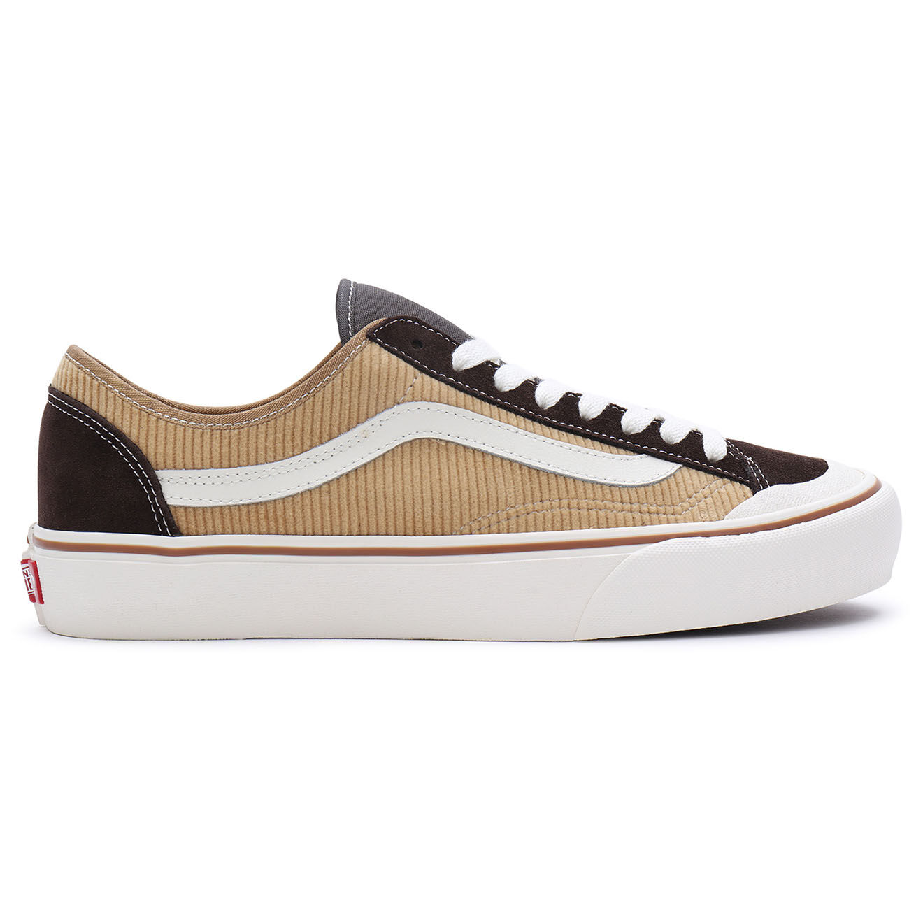 Vans Baskets en Velours de Cuir & Velours côtelé Style 136 Decon VR3 SF marron clair