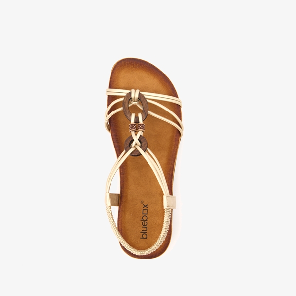 Blue Box dames sandalen goud