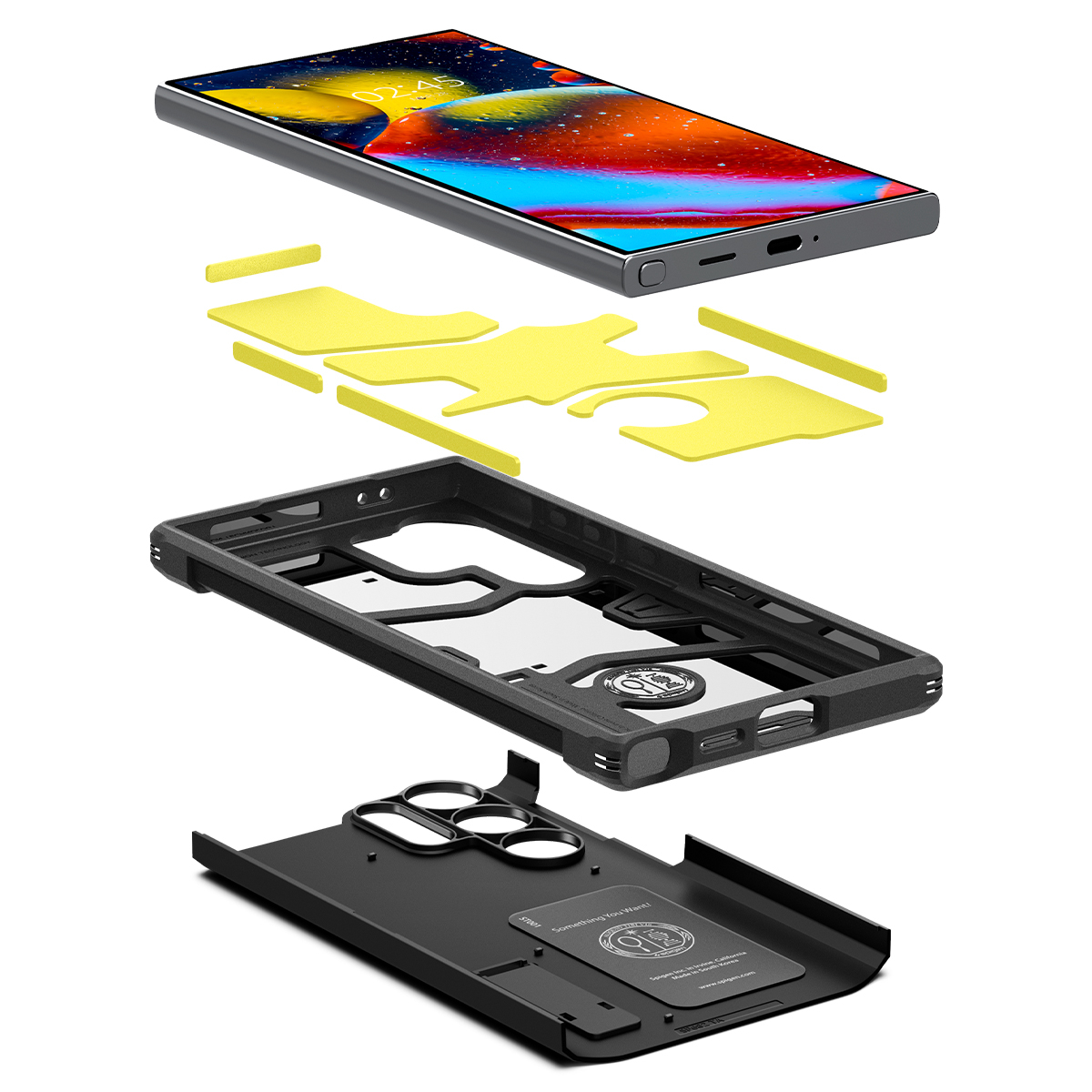 Samsung Galaxy S24 Ultra Tough Armor Case Hülle (ACS07300) - Schwarz