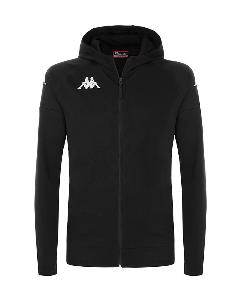 Sweat zippé à capuche Kappa Venezia Noir pour homme