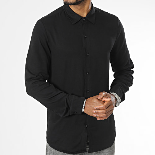 Chemise Manches Longues Noir