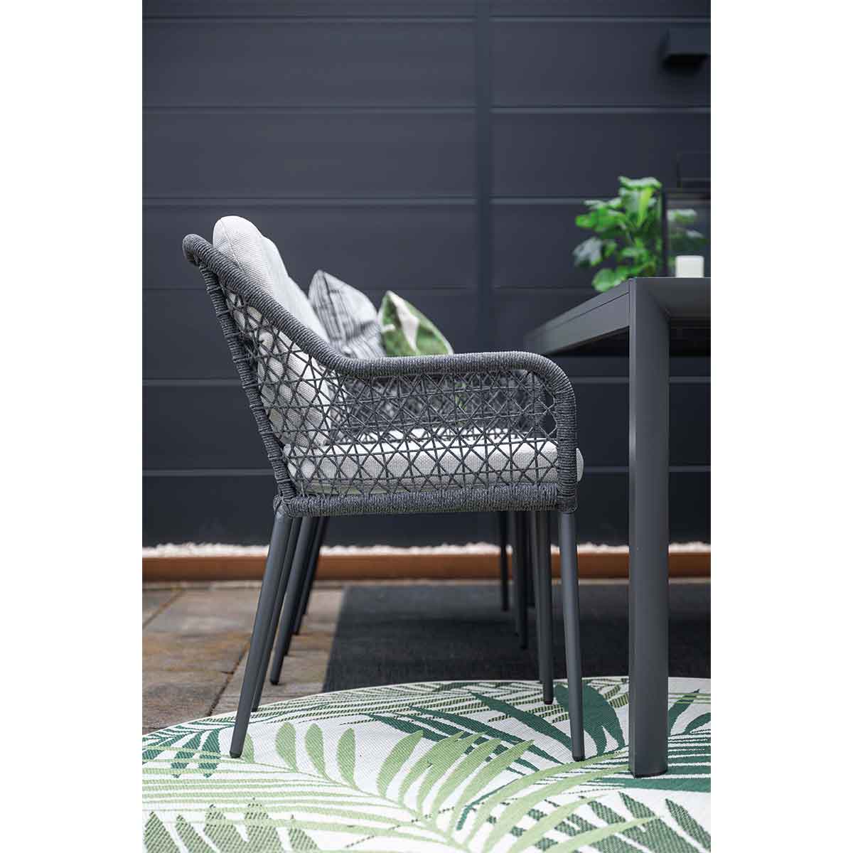 Garden Impressions Toledo dining fauteuil - carbon black