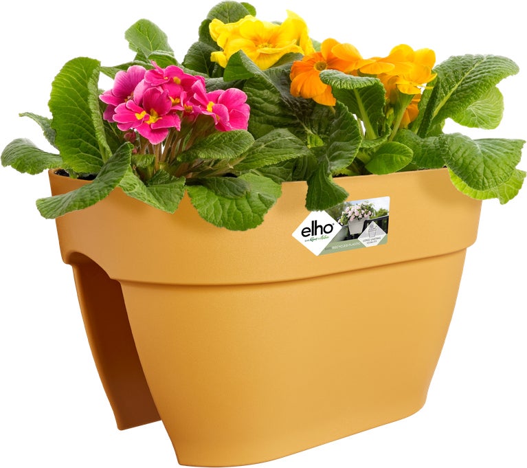 Elho balkonbak Vibia Campana Flower Bridge geel 39 x 26 x 22 cm