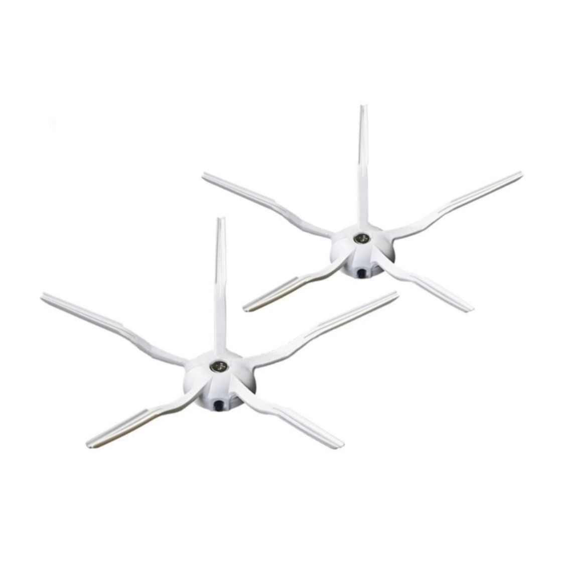 (2er Set) Ersatz Seiten Bürsten für Roborock / Xiaowa Staubsauger Roboter - Weiss
