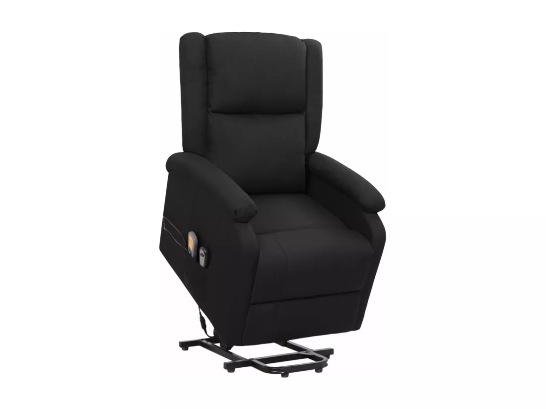 Prolenta Premium - Fauteuil de massage Noir Tissu