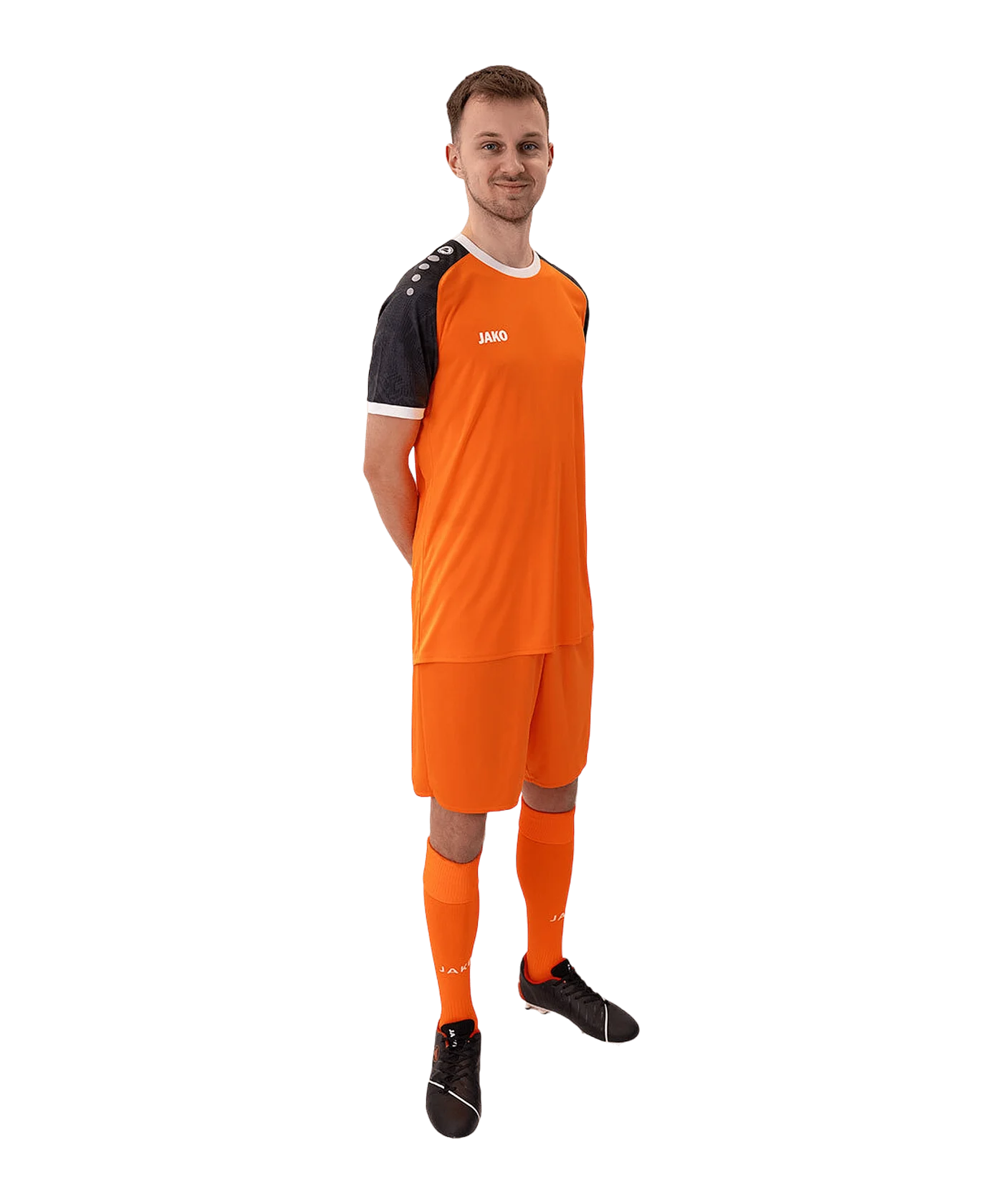 JAKO Iconic Trikot Orange Schwarz F351