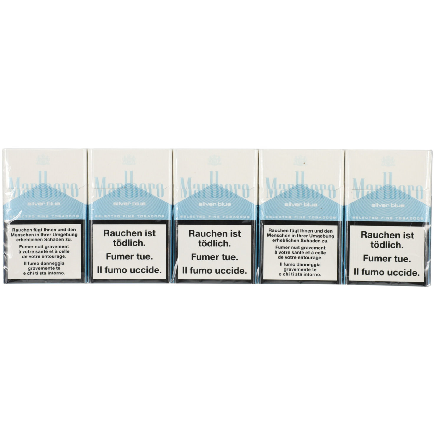 Marlboro Zigaretten Silver Blue Box Stange