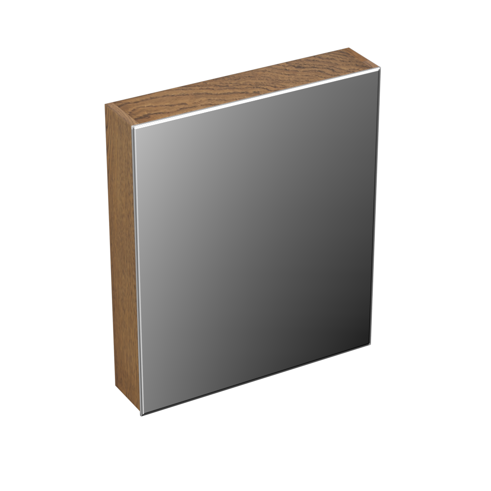 Forzalaqua Uni spiegelkast 60x70cm rechts castle brown