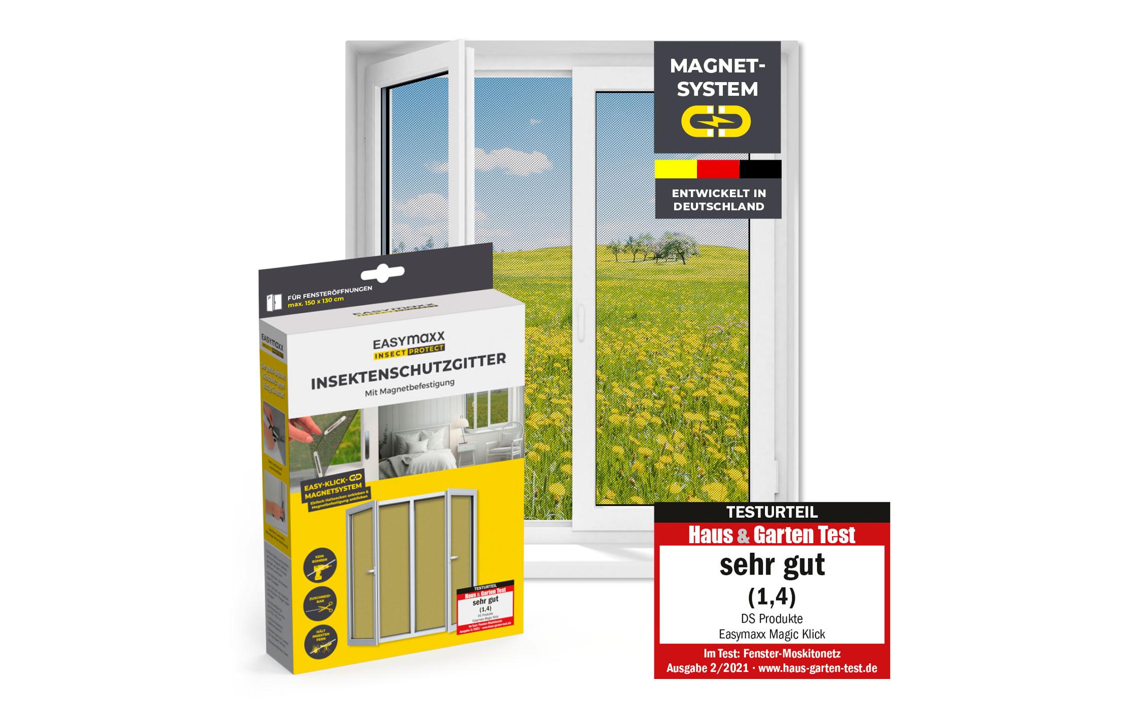Fliegengitter Magic Click 1.5 x 1.3 mFenster-Moskitonetz