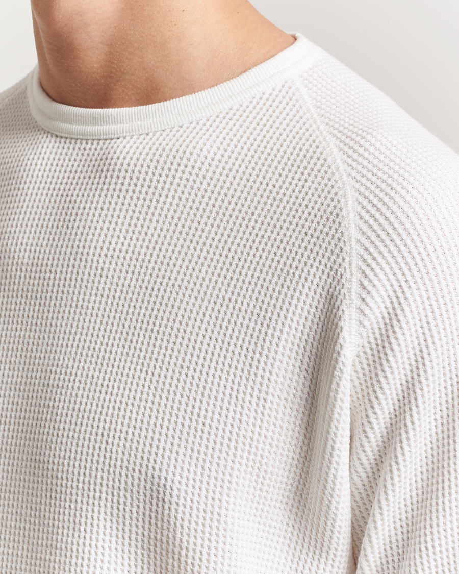 BEAMS PLUS Thermal Knit Crewneck White