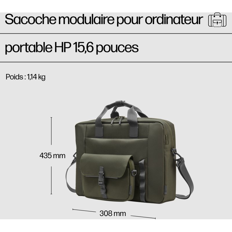HP Sacoche modulaire pour ordinateur portable 15,6 pouces