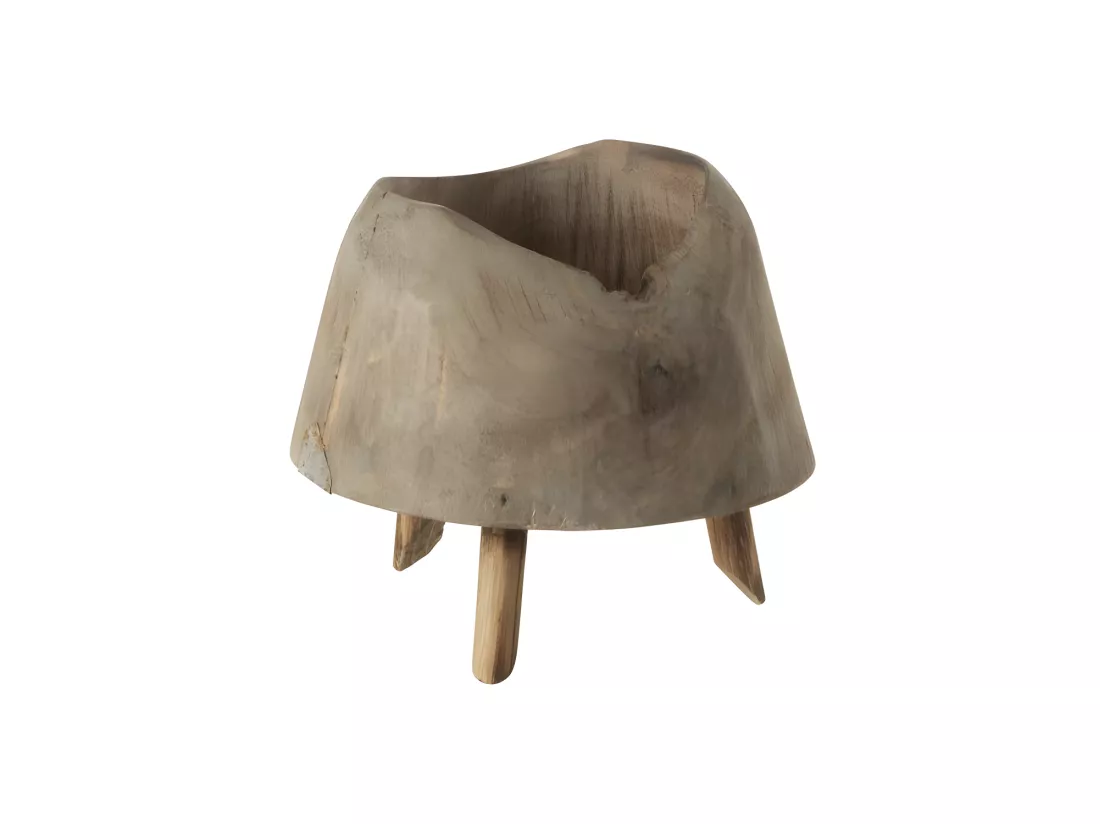 Cache-Pot 3 Pieds en Bois 
