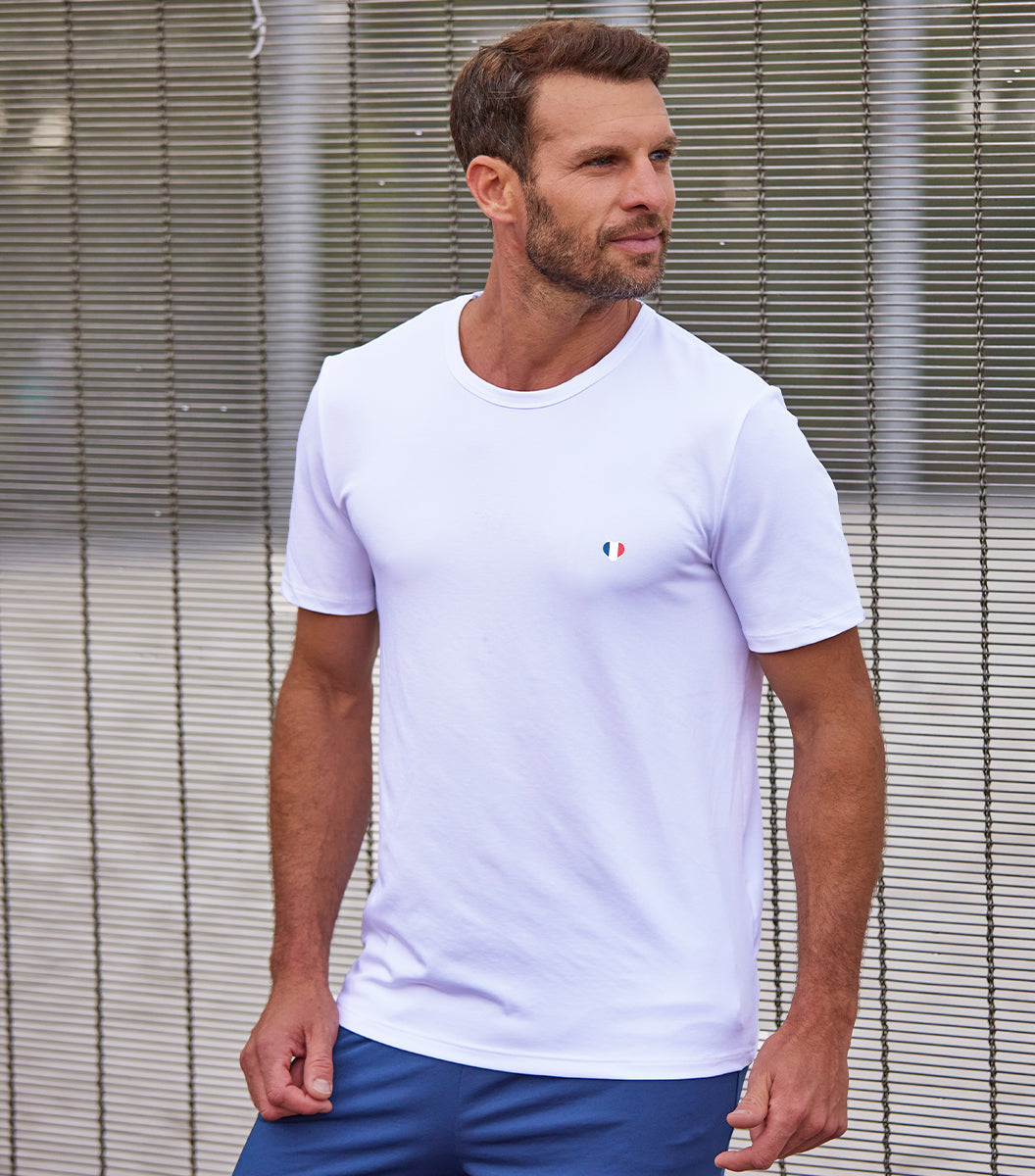 T-shirt Homme Sport Blanc - Iconique