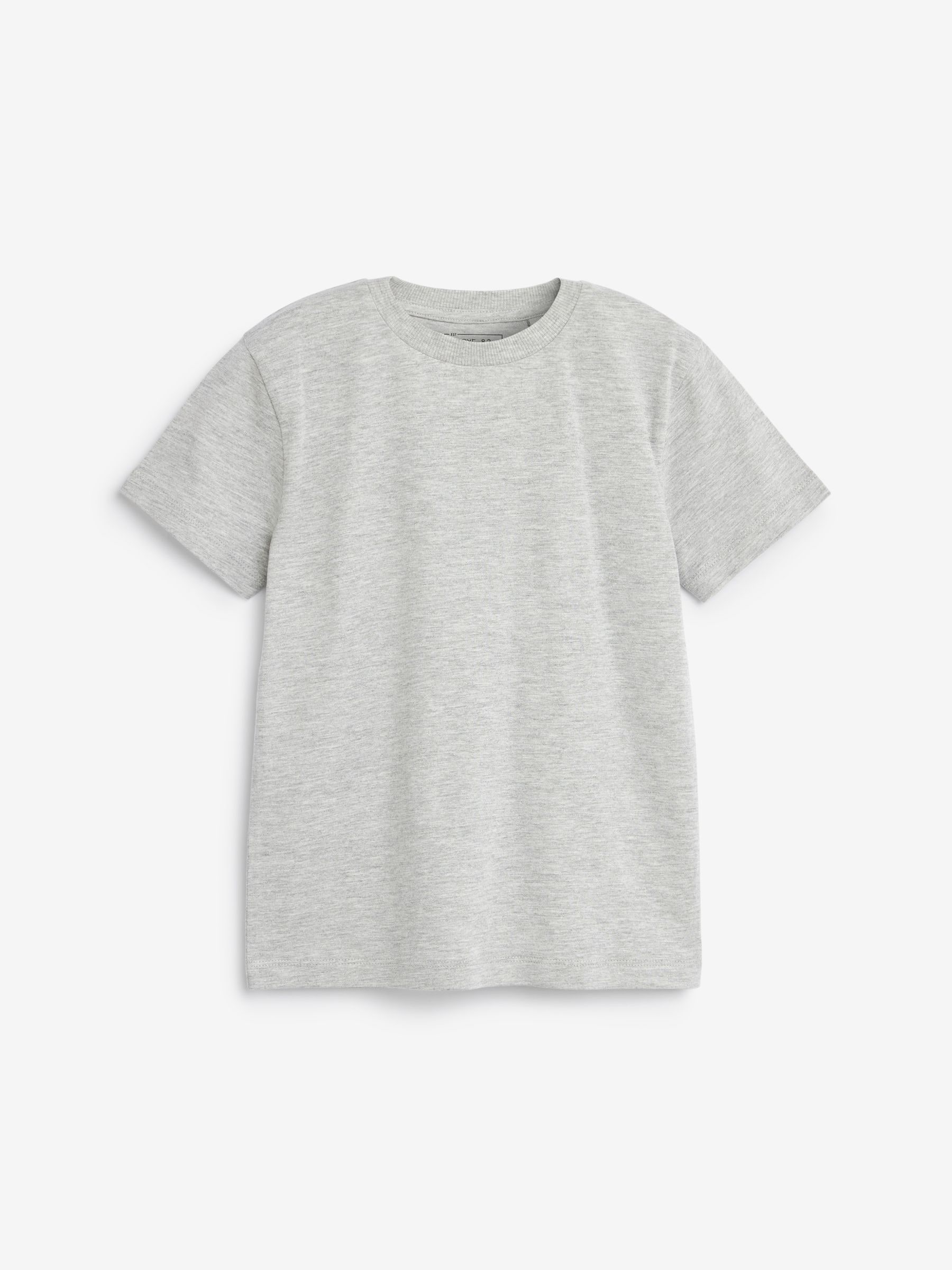 Grijs gemêleerd - T-shirt met korte mouwen (3-16jr)