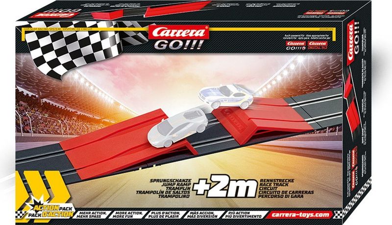 Carrera - 20071599 - Action Pack - Meerkleurig - Inclusief Springschans en Baanaccessoires