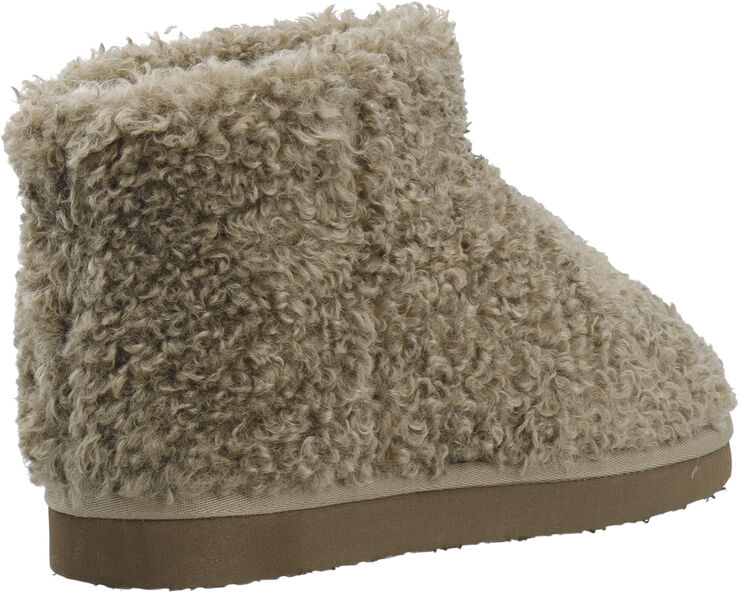 Bianco BIASNOW Ankle Boot Faux Shearling Taupe