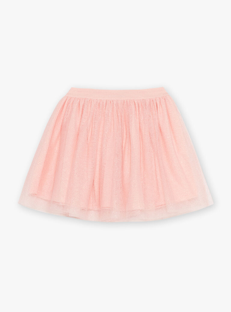 Jupe rose courte à paillettes
