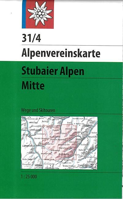 ALPENVEREIN - 31 4 STUBAIER ALPEN MITTE 1 25 000