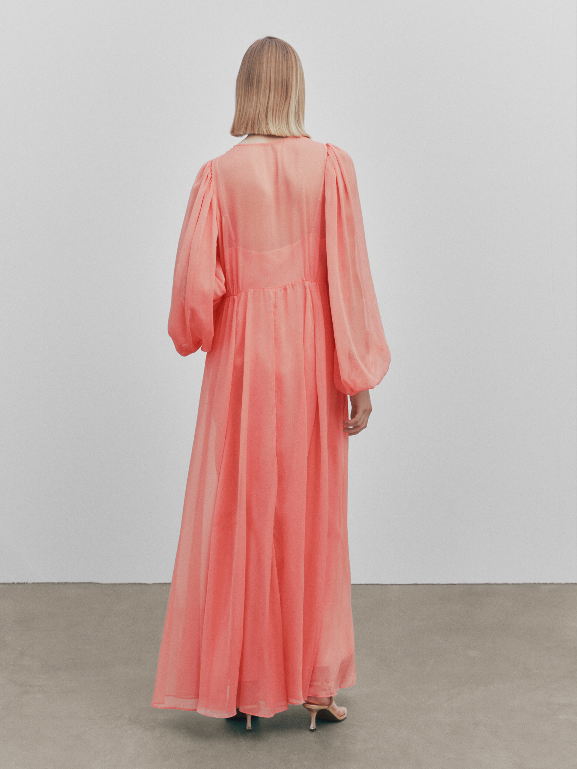 Vestido longo romântico - Studio - ROSA