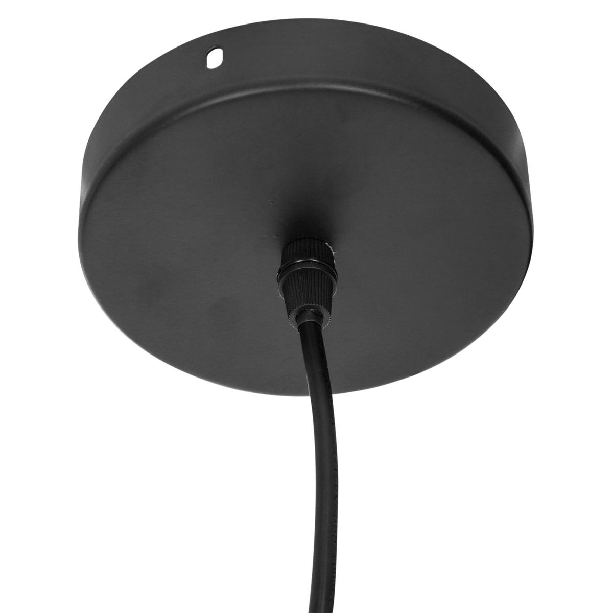 SUSPENSION METAL ESTEE NOIR DORE D.33CM