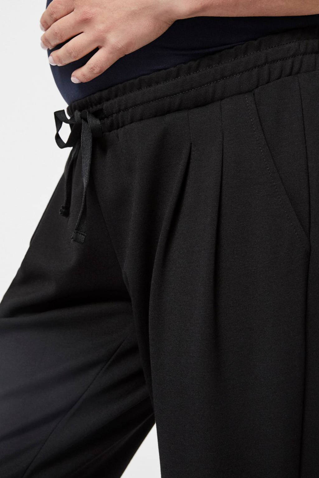 MAMALICIOUS high waist broek MLLIF zwart