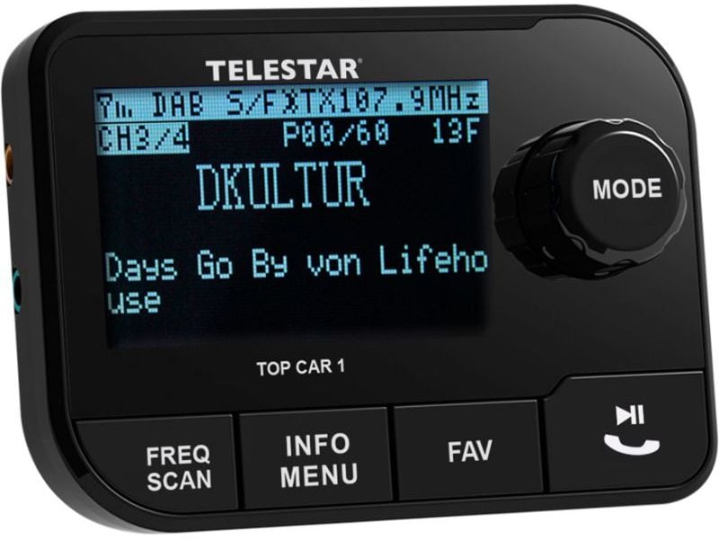 Telestar Adapter TOP CAR 1 Schwarz Fahrzeugadapter mit DAB  Tuner